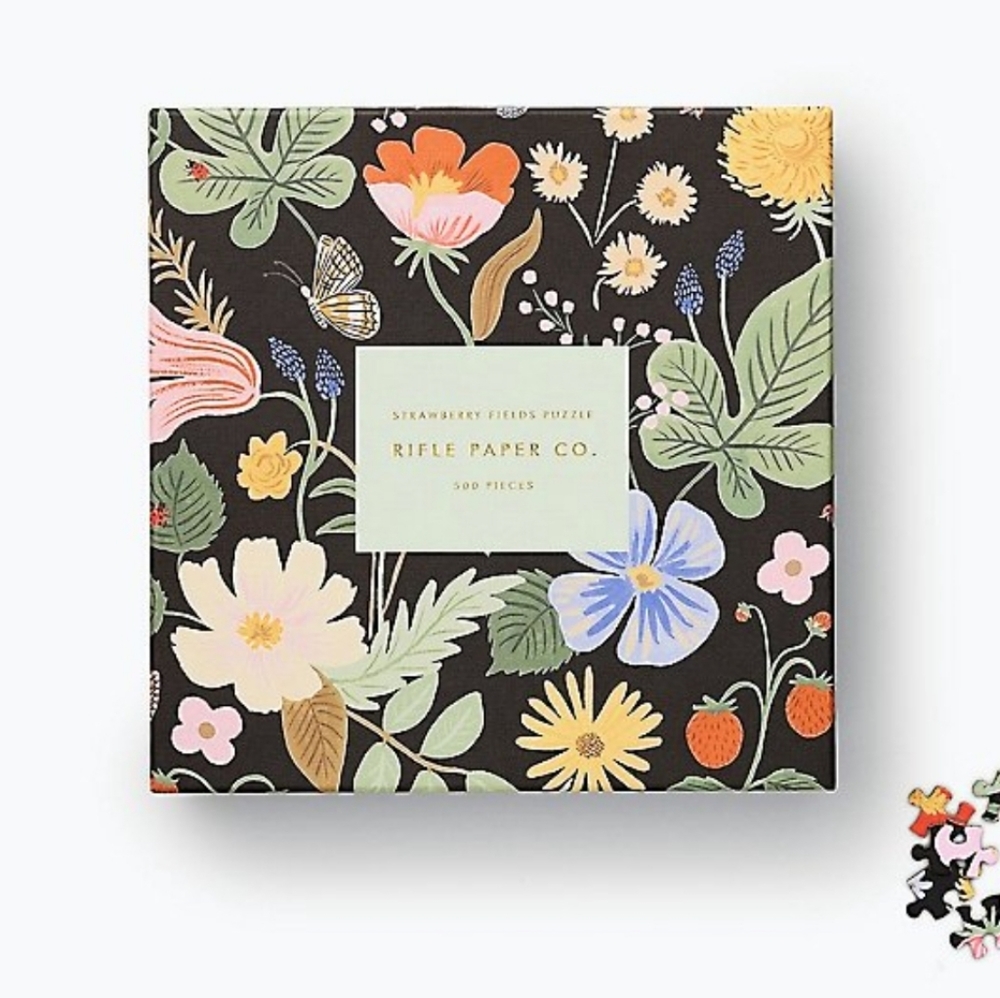 Rifle Paper Co. Strawberry Fields Puzzle 500 pcs